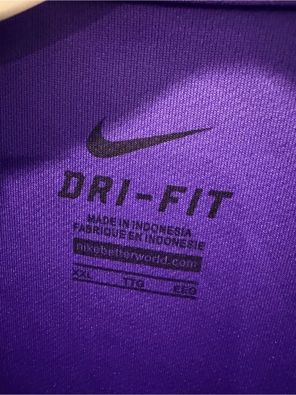 Nike Clemson Tigers Dri-FIT Purple Sideline Polo Men’s XXL like new